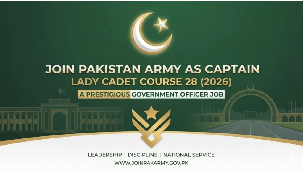join Pakistan army as captain